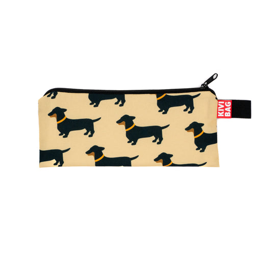 Zipper Bag Small (Dachshund Black)