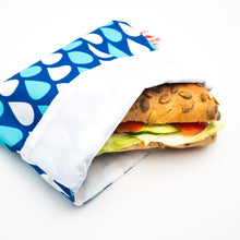 Sandwich Bag (Drops-blue)