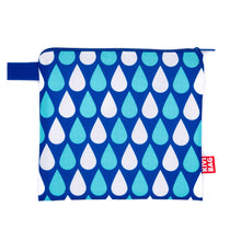 Zipper Bag  (drops-blue)