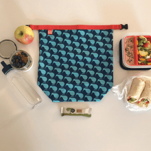 Lunch Bag Large (Badminton-blue)