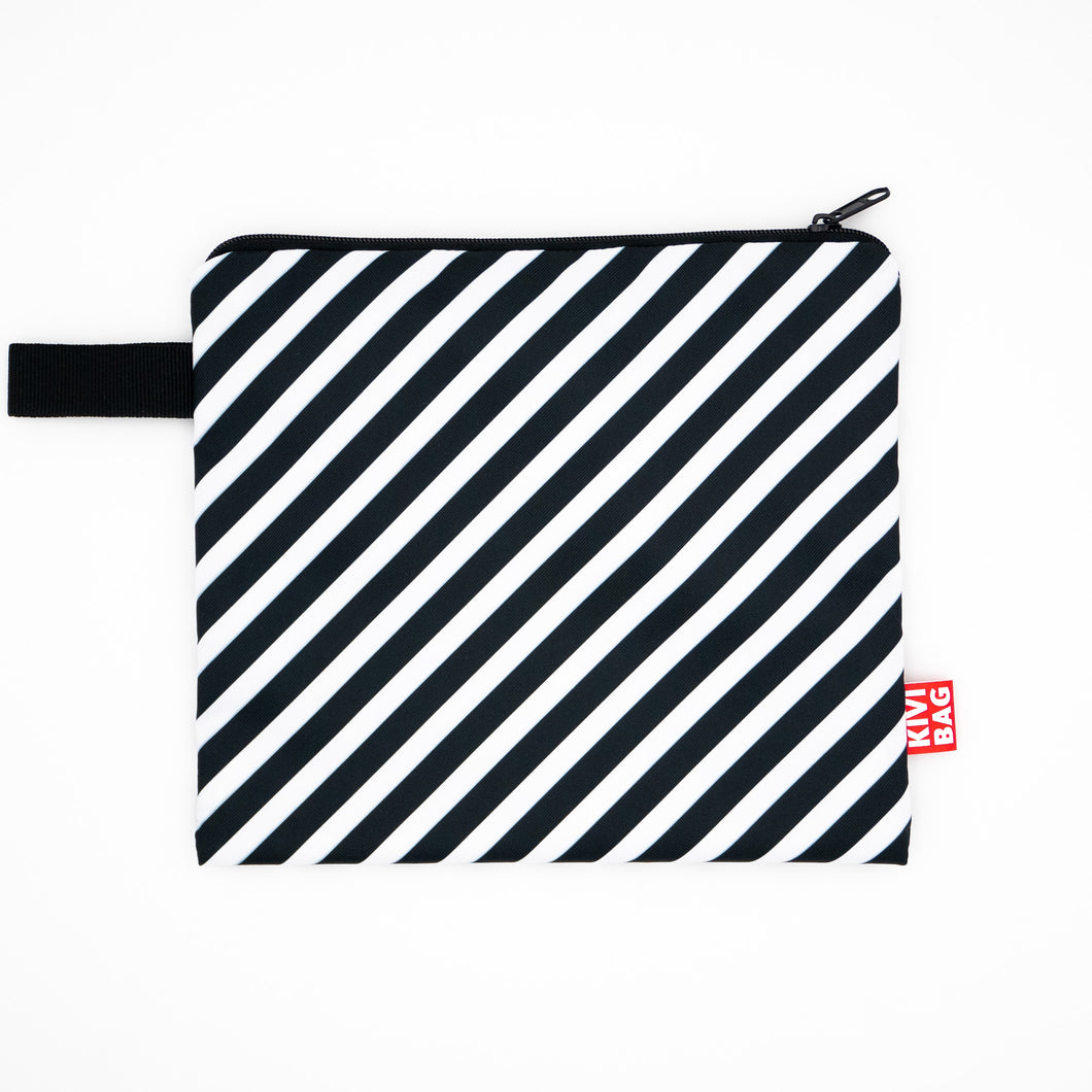 Zipper Bag (Striped B&W)